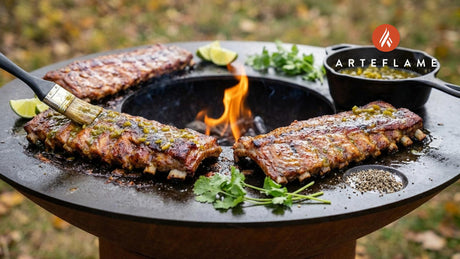 Smoky New Mexico Green Chile Grilled Pork Ribs