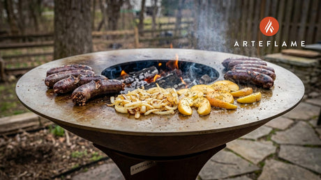 Authentic Grilled Polish Kaszanka: Black Pudding with Caramelized Apples