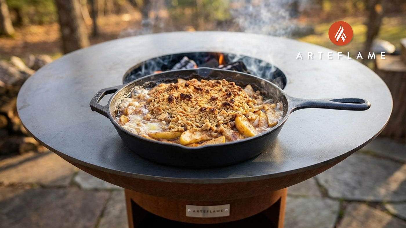Smoky Skillet Maine Apple Crisp: The Ultimate Arteflame Dessert