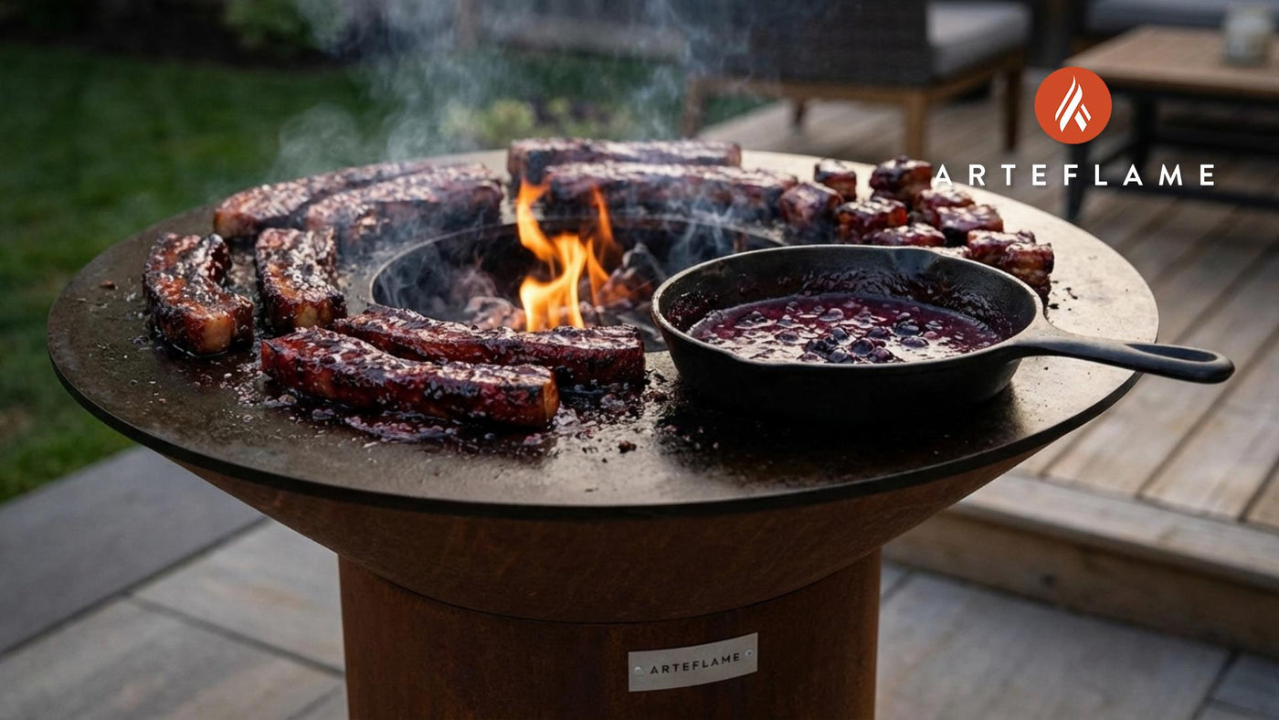 Grilled Saskatoon Berry Glazed Pork Belly Recipe