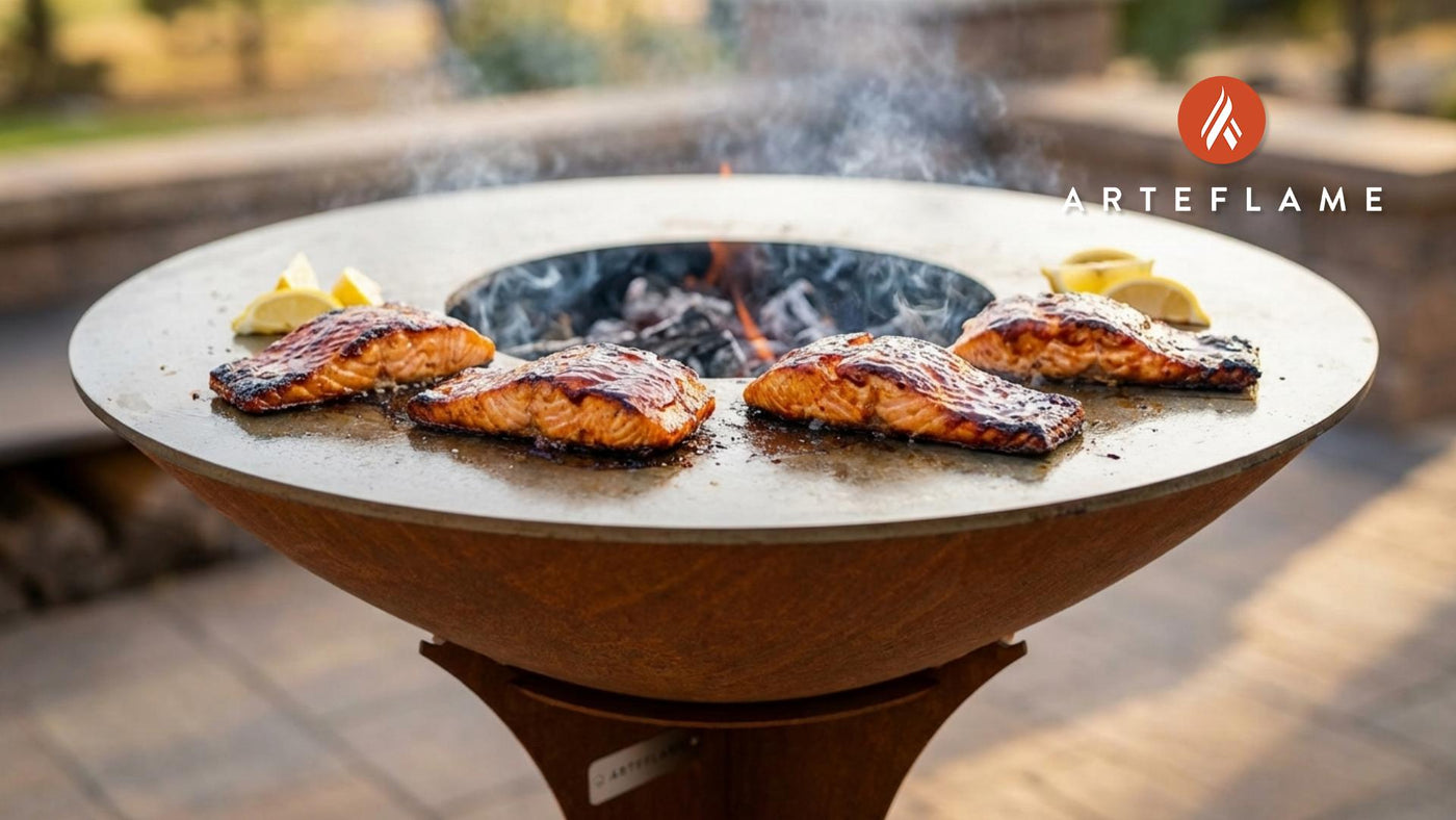 Grilled Salmon with Kinders Honey BBQ Glaze