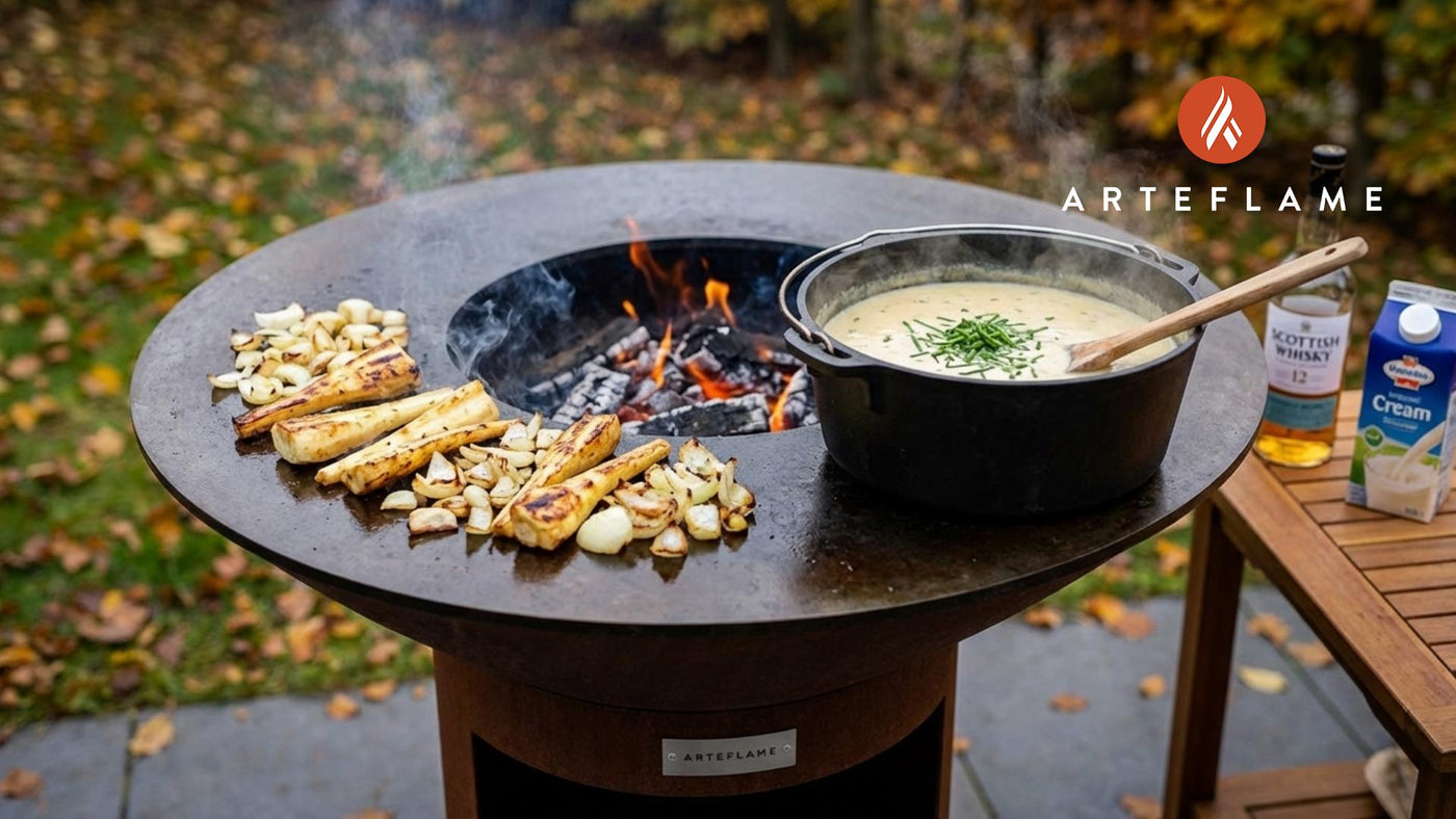 Smoky Scottish Grilled Parsnip & Whisky Soup Recipe