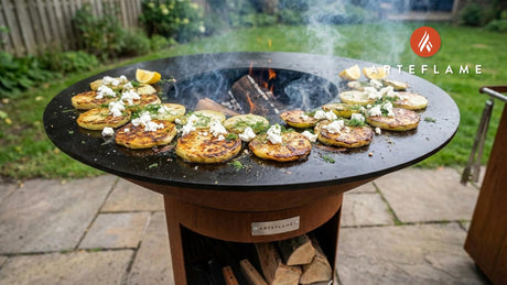 Smoky Swedish Charred Kohlrabi with Creamy Goat Cheese