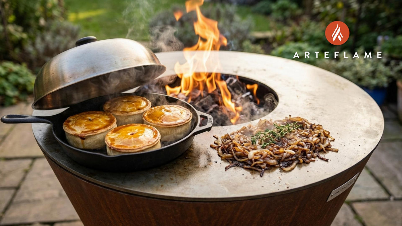 Authentic Grilled Scotch Pie with Caramelized Onions | Arteflame Recipe