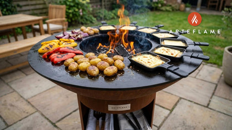 Outdoor Grilled Raclette with Potatoes: A Rustic Backyard Favorite