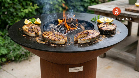 Authentic Delaware Grilled Bluefish Steaks on the Arteflame