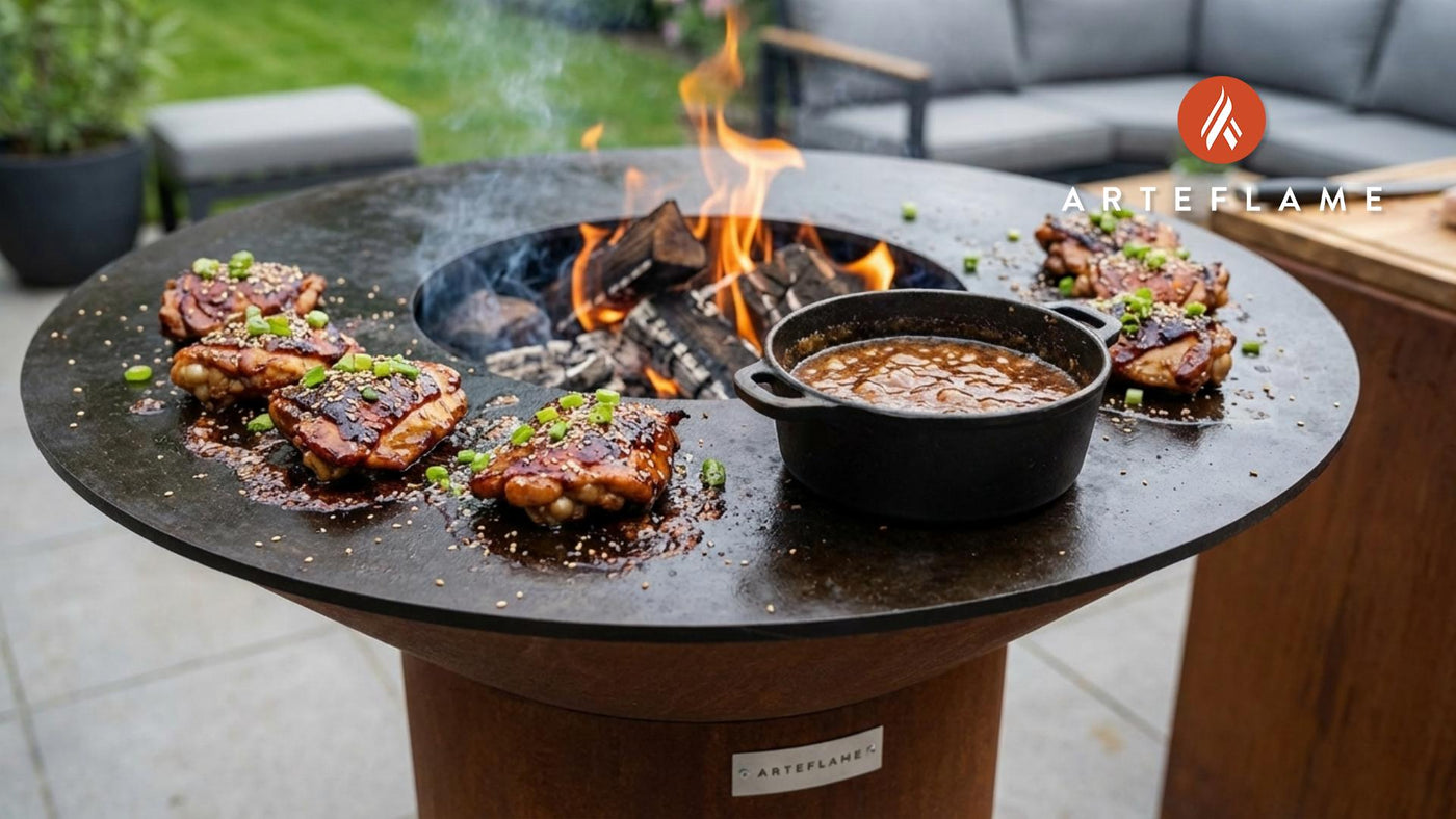Smoky Kentucky Bourbon Chicken Thighs on the Arteflame Grill