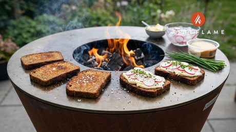 Grilled Danish Rye Bread with Smoked Cheese Recipe