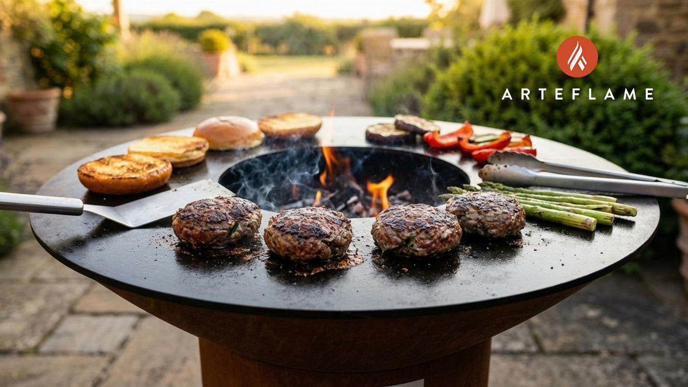 Juicy Grilled Scottish Lamb and Mint Burgers on the Arteflame