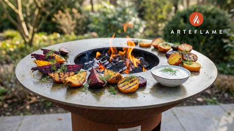 Smoky Swedish Grilled Beets with Zesty Horseradish Yogurt