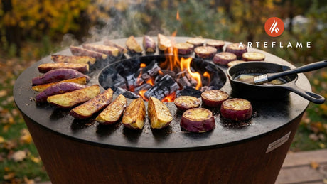 Grilled Japanese Sweet Potatoes with Maple Butter