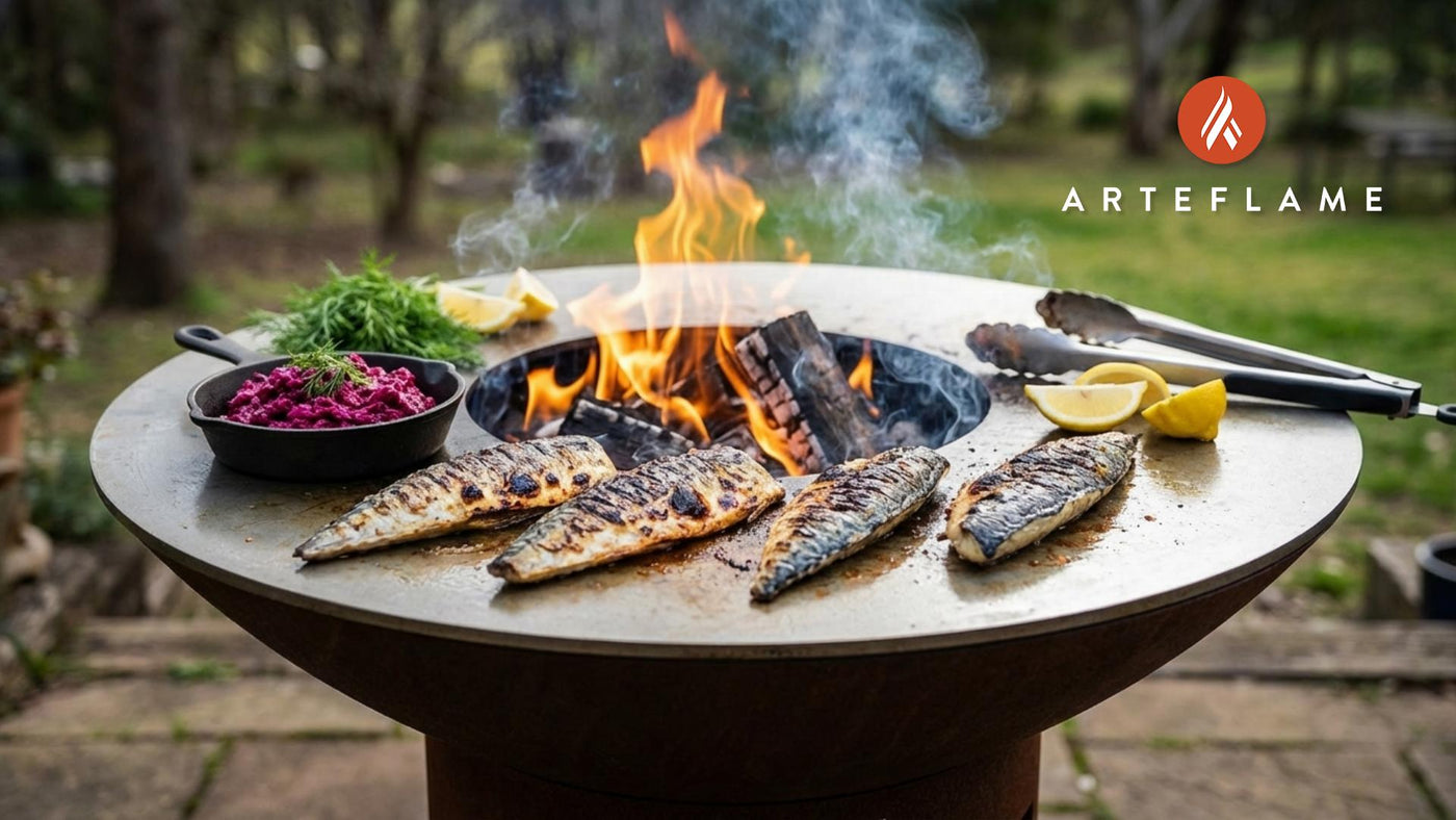 Smoked Swedish Mackerel with Beetroot Relish on the Arteflame
