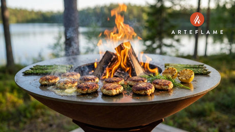 Rustic Finnish Seared Pike Patties on the Arteflame Grill