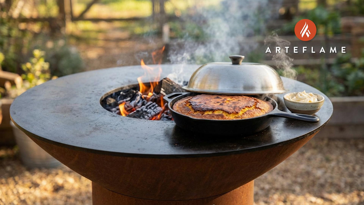 Smoky Tennessee Grilled Cornbread with Whipped Honey Butter
