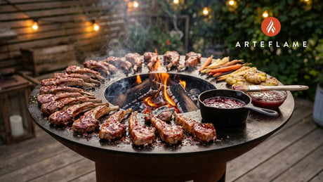 Grilled Norwegian Lamb Ribs with Lingonberry Glaze