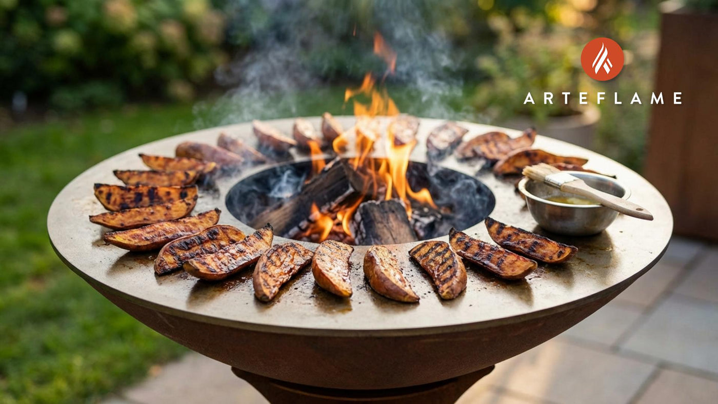 Smoky North Carolina Grilled Sweet Potato Wedges