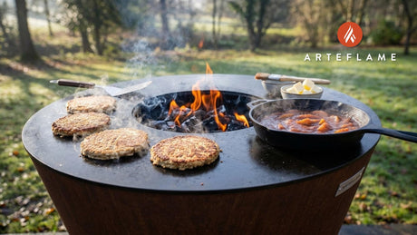 Smoky Toasted Welsh Oatcakes with Homemade Spiced Apple Butter on the Arteflame