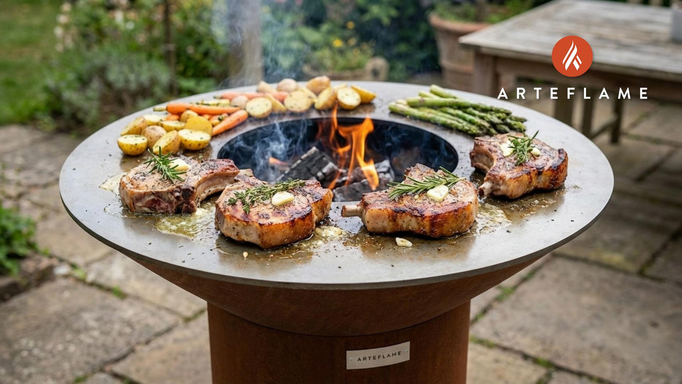 French Herb-Infused Grilled Pork Chops on the Arteflame
