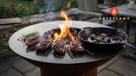 Grilled Pigeon Breast with Rich Welsh Blackberry Sauce