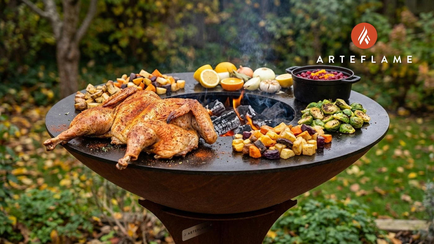 Spatchcock Thanksgiving Turkey on the Arteflame Grill