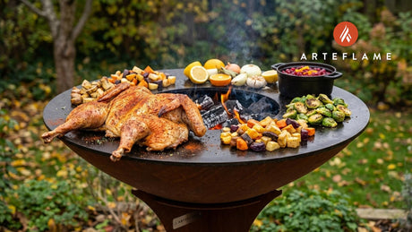 Spatchcock Thanksgiving Turkey on the Arteflame Grill