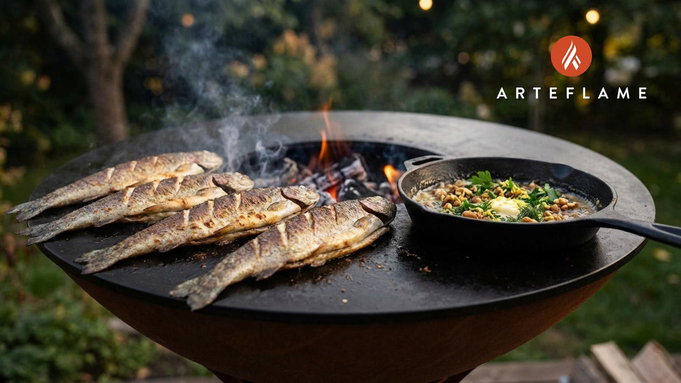 Authentic Grilled Albanian Trout with Aromatic Herbs & Walnuts