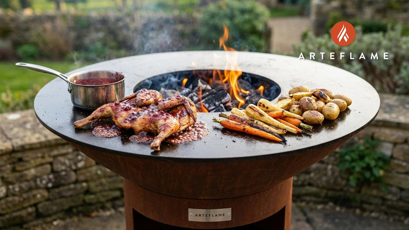 British Grilled Pheasant with Cranberry Glaze: A Rustic Feast