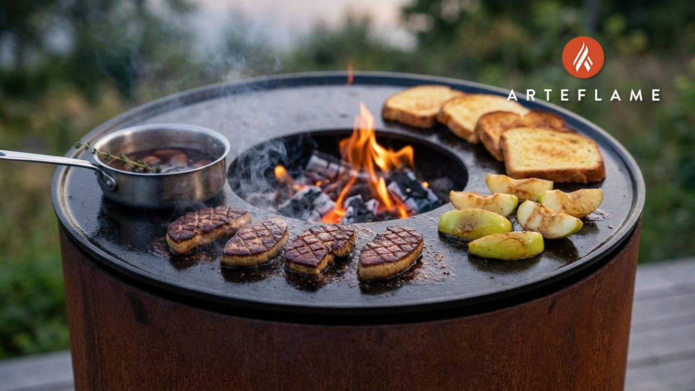 Elegant Belgian Grilled Foie Gras with Apple Reduction