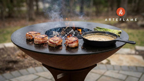 Bacon‑Wrapped Albacore Tuna Filet Mignons with Peppercorn Cream Sauce