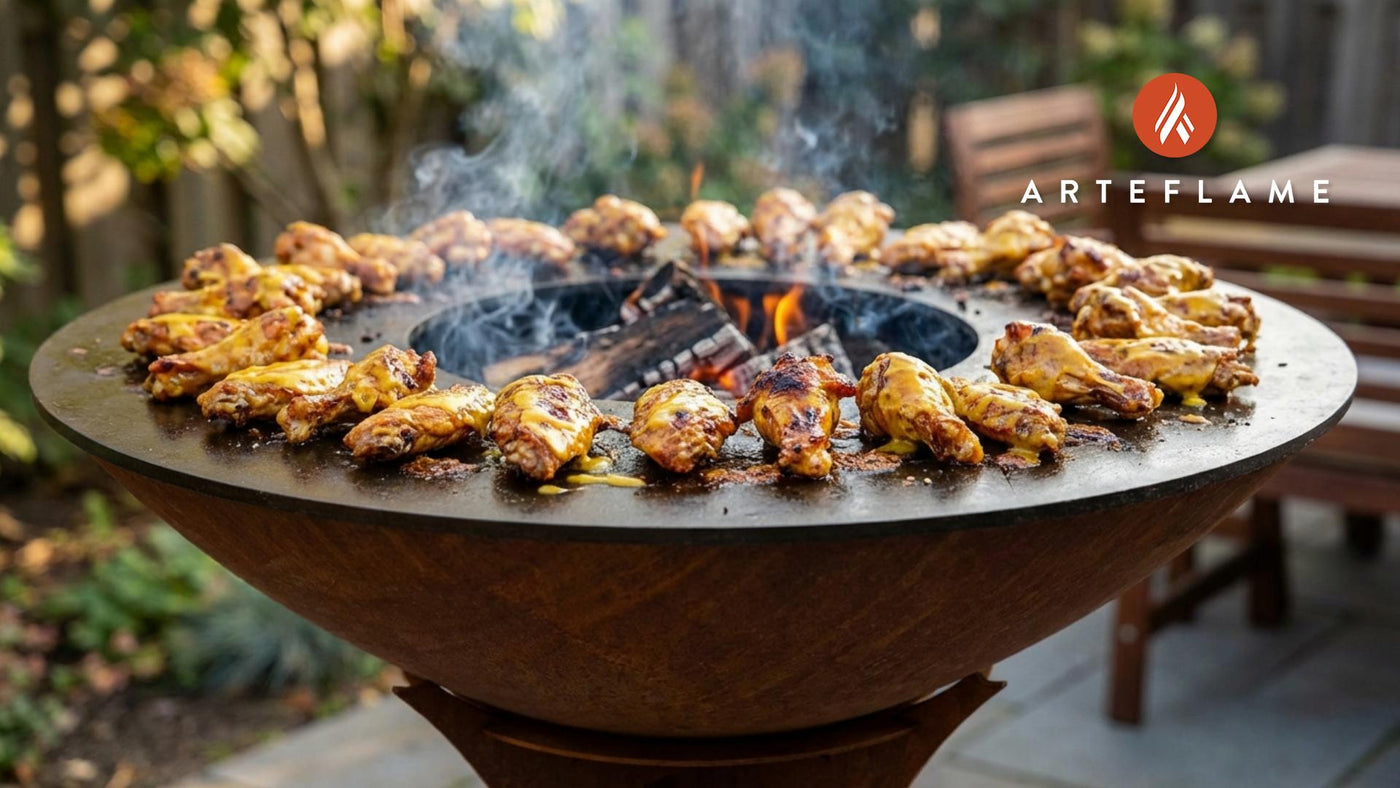 North Carolina Smoked Chicken Wings with Carolina Gold Sauce