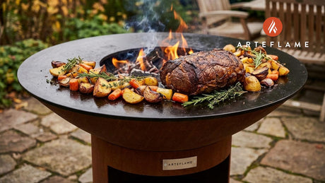 Grilled Roast Dinner with Vegetables on the BBQ