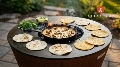 Grilled Queso Fundido Tortillas on the Arteflame