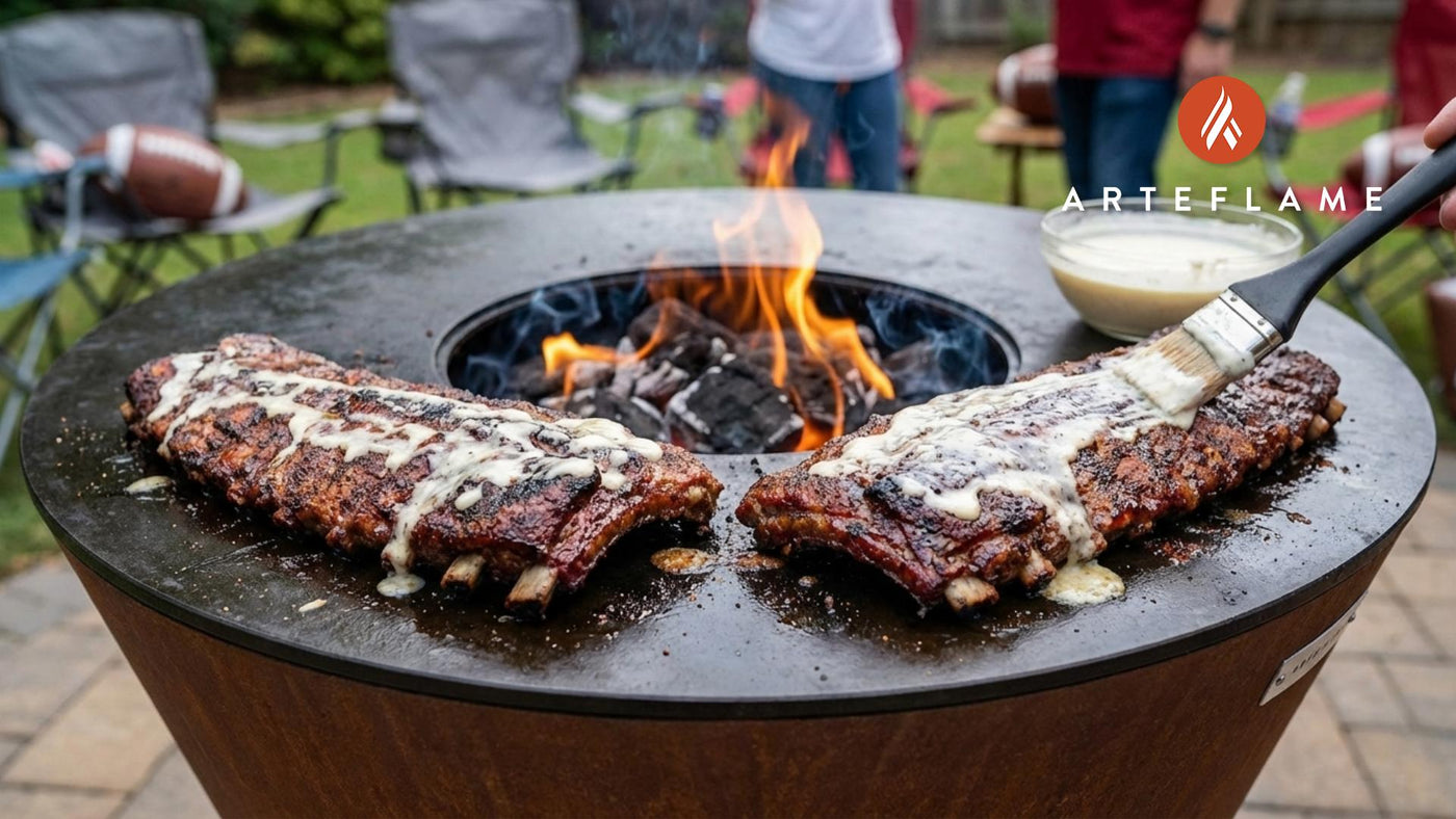 Game Day Alabama Crimson Tide Ribs with Authentic White BBQ Sauce
