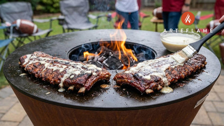 Game Day Alabama Crimson Tide Ribs with Authentic White BBQ Sauce