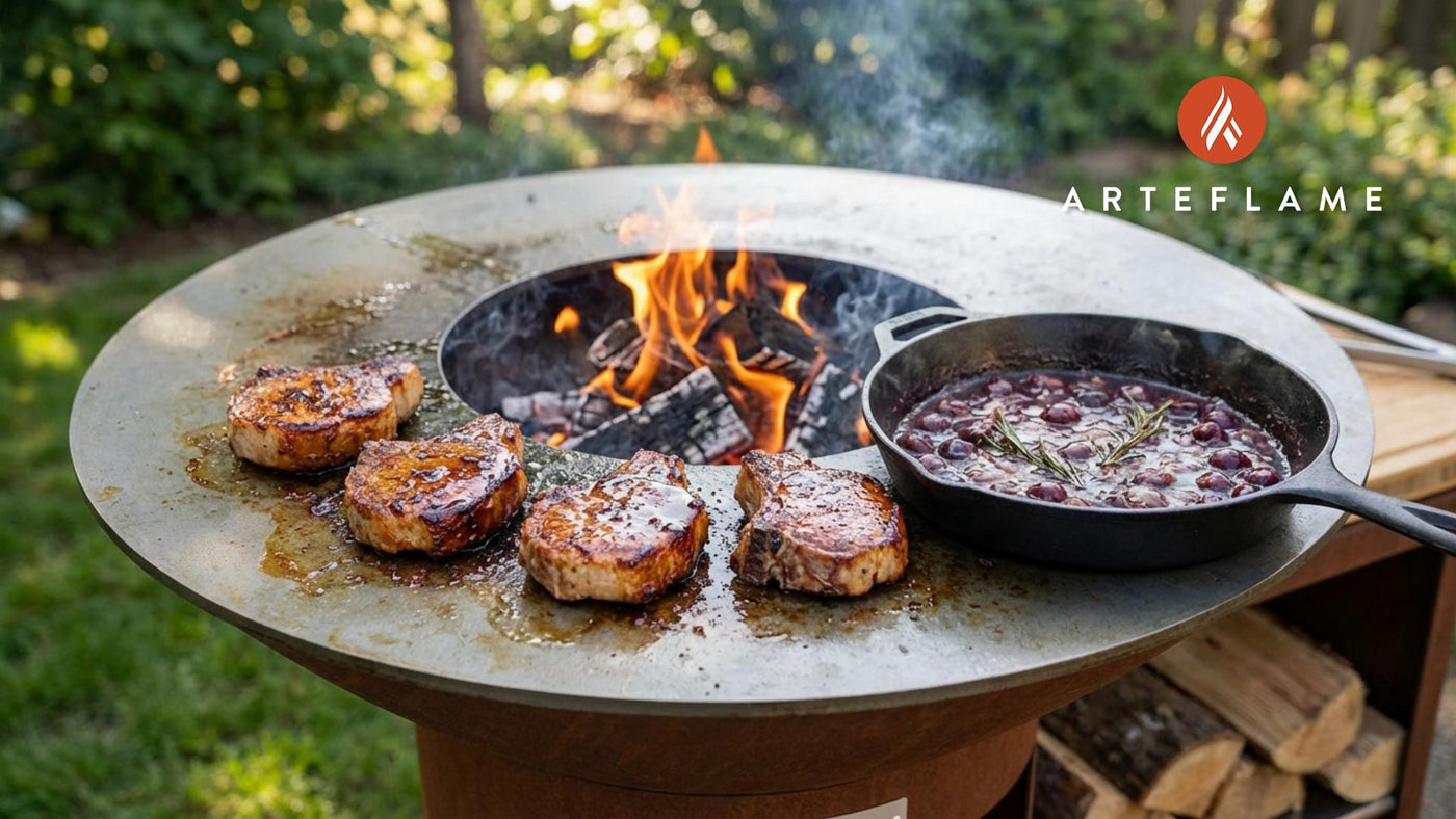 Smoked & Seared: Oregon Cherry Bourbon Glazed Pork Chops