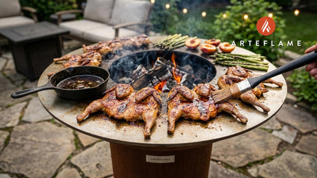 Smoky Arkansas Grilled Quail with Rich Bourbon Glaze
