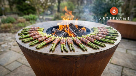 Grilled Swiss Bündnerfleisch Wrapped Asparagus