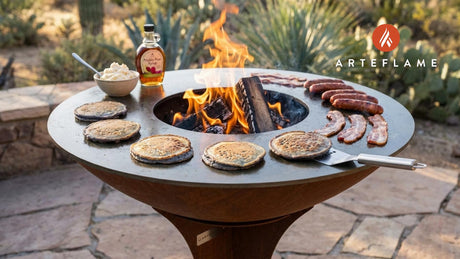 Authentic Arizona Blue Corn Griddle Cakes with Whipped Honey Butter