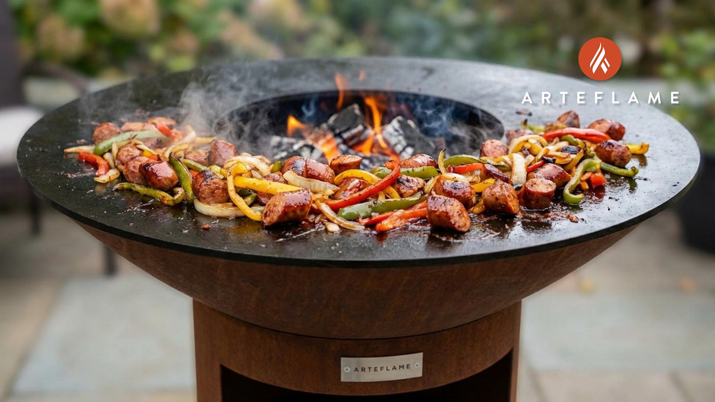 Wood-Fired Georgia Smoked Sausage and Peppers Recipe