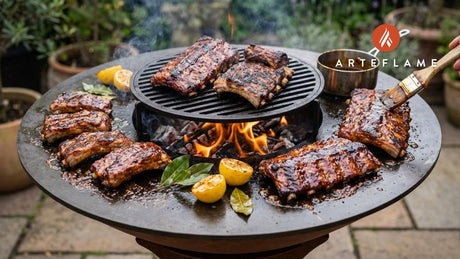 Portuguese Grilled Pork Ribs with Sticky Honey Glaze