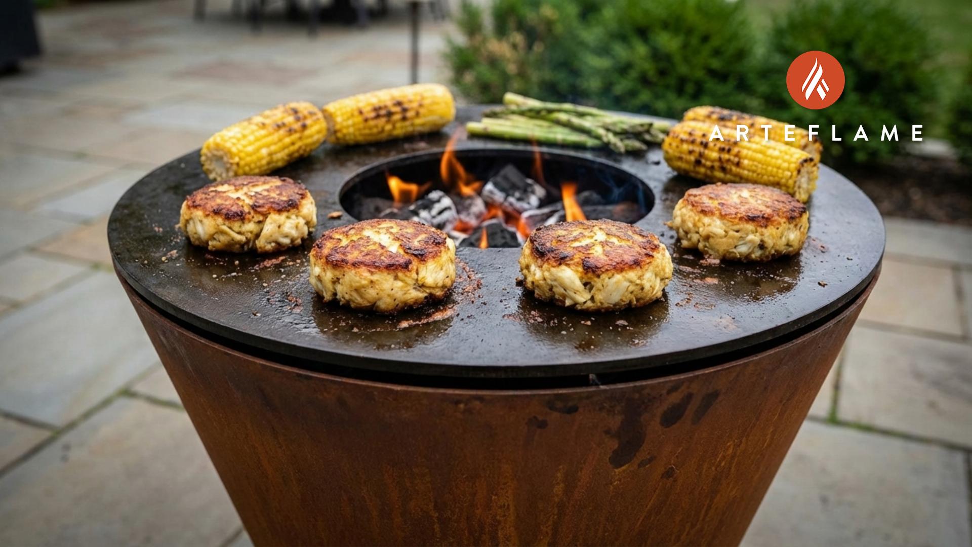 Grilled Blue Crab Cakes (New Jersey Style) | Arteflame