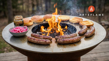 North Dakota Grilled Deer Sausage with Quick Pickled Onions
