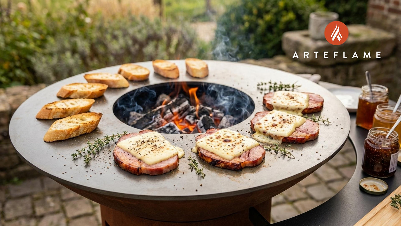 Smoky Grilled Belgian Ardennes Ham & Melted Cheese Recipe