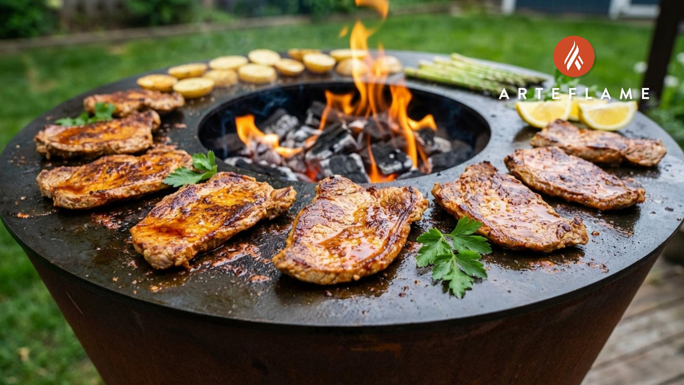 Authentic Portuguese Grilled Veal Steaks on the Arteflame Grill
