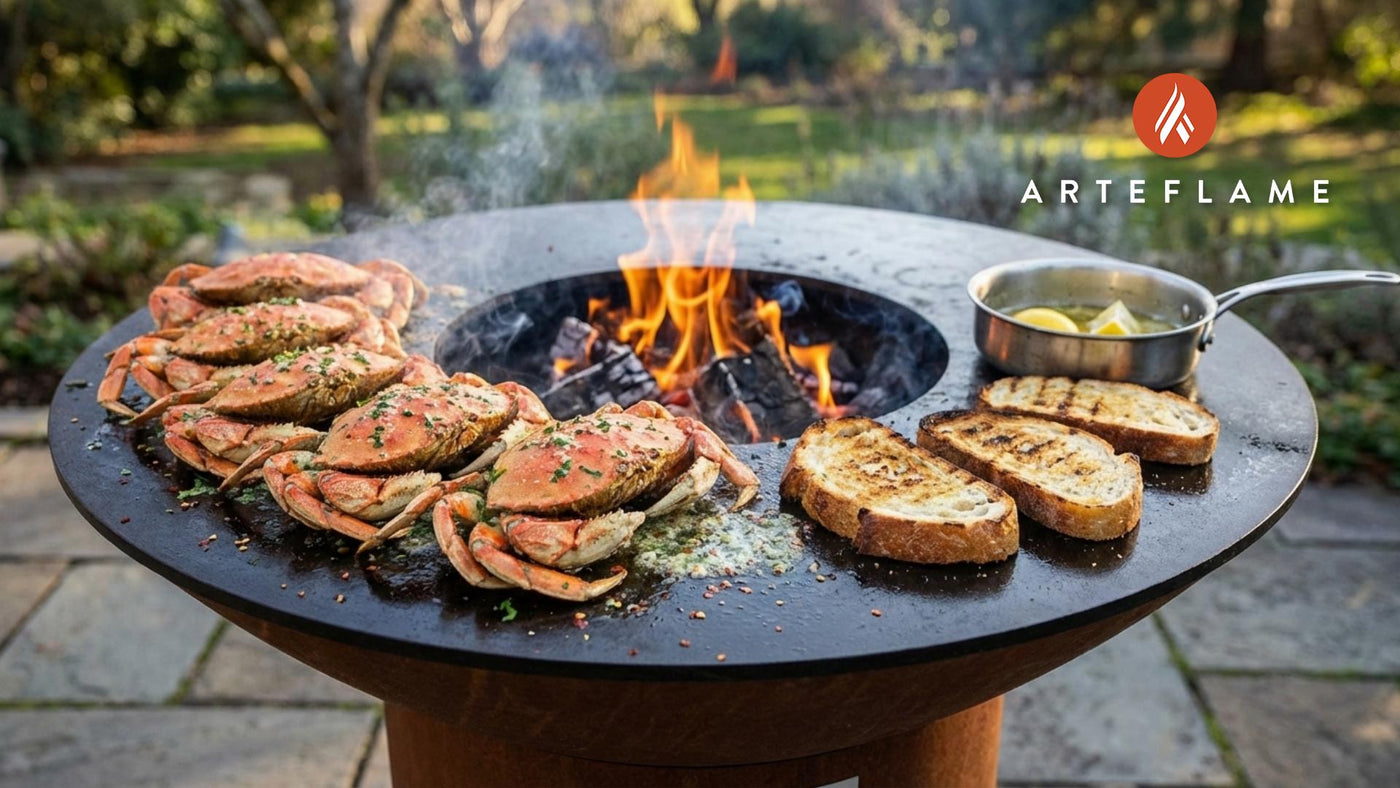 Garlic Butter Grilled California Dungeness Crab Recipe