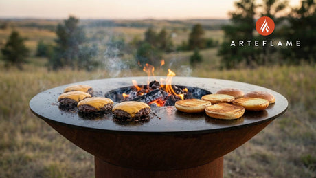 South Dakota Smoked Cheddar Elk Cheeseburgers | Arteflame Grill Recipe