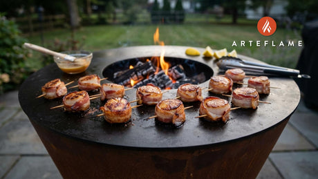 Smoky Maine Bacon Wrapped Scallops on the Arteflame Grill
