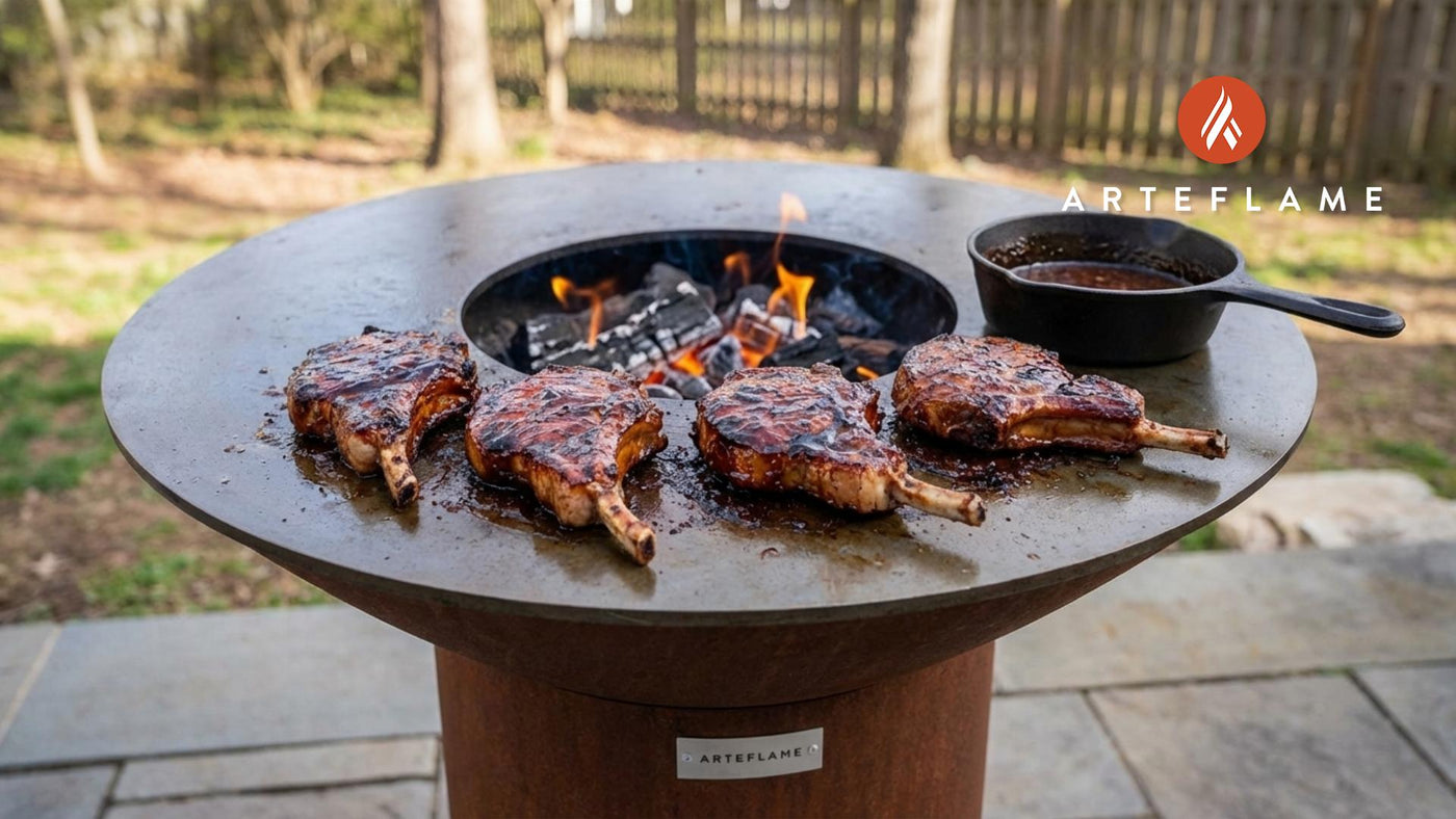 Kentucky Fire-Grilled Pork with Sweet Sorghum BBQ Glaze