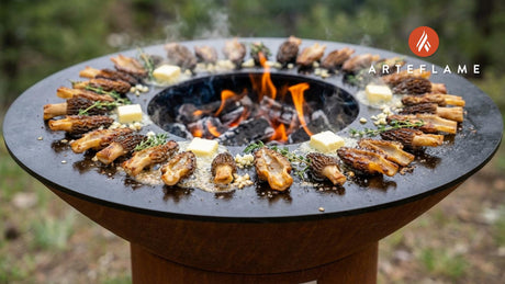 Smoky Grilled Oregon Morel Mushrooms with Fresh Thyme & Garlic