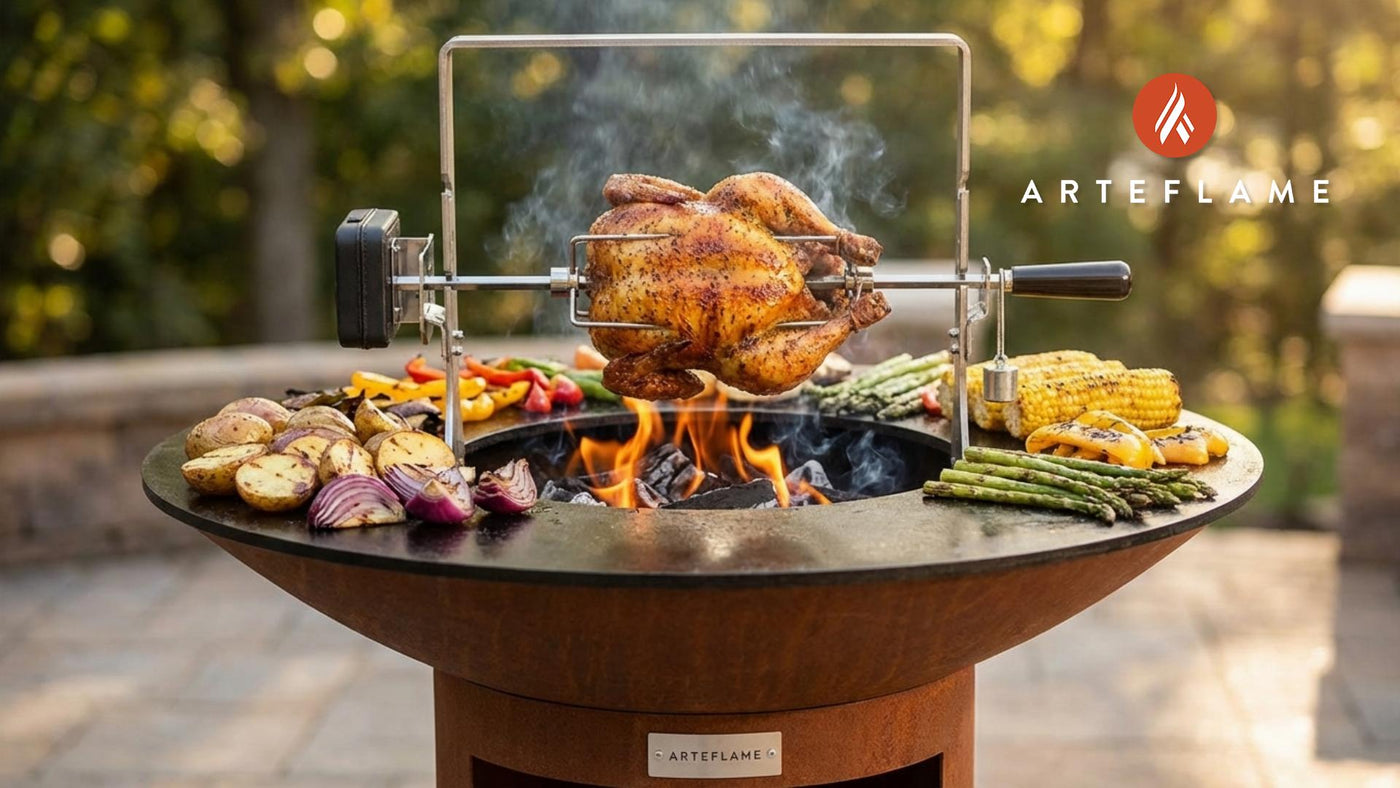 Rotisserie Chicken on the Arteflame: A Juicy, Smoky Backyard Favorite